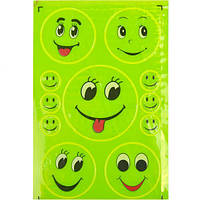 Наклейка світловідбиваюча "Смайл" (на блістері 11 наклейок) 134