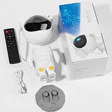 Ночник-проектор космонавт Світильник проектор космонавт Дитячий нічник-проектор зоряного неба, фото 8