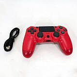 Джойстик DOUBLESHOCK для PS 4, бездротовий ігровий геймпад PS4/PC акумуляторний джойстик. CB-708 Колір: червоний, фото 2
