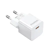 Мережевий зарядний пристрій Choetech PD5010 PD20W GAN USB-C White (43-00120)