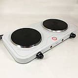 Плита для кухні диск Suntera DP-1925 2000 Вт, Плита кухонна, Електрична плита на дві конфорки UP-834 для столу, фото 4