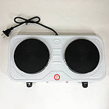 Плита для кухні диск Suntera DP-1925 2000 Вт, Плита кухонна, Електрична плита на дві конфорки UP-834 для столу, фото 5