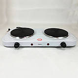 Плита для кухні диск Suntera DP-1925 2000 Вт, Плита кухонна, Електрична плита на дві конфорки UP-834 для столу, фото 8