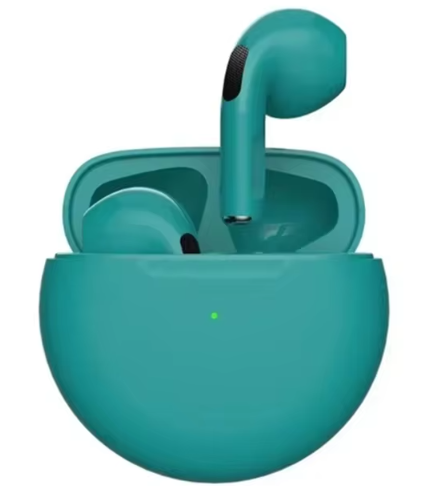 Бездротові навушники блютус Pro 6 TWS з мікрофоном Зелені