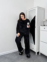 Теплий махровий костюм-піжама великого розміру Розміри: 50-52, 54-56, 58-60, 62-64, фото 5