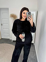 Теплий махровий костюм-піжама великого розміру Розміри: 50-52, 54-56, 58-60, 62-64, фото 3