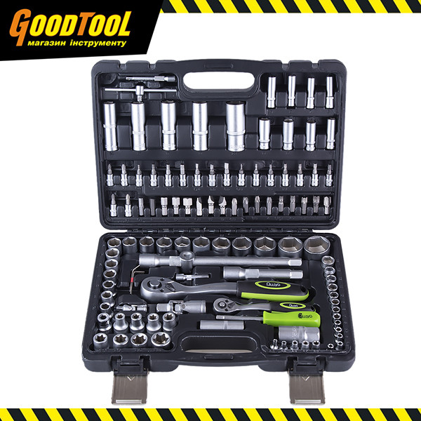 Набір інструментів універсальний Alloid Base 1/2", 1/4", 108 предметів (NI-1108 WN-6)