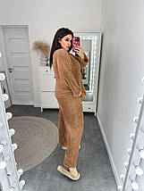 Теплий махровий костюм-піжама великого розміру Розміри: 50-52, 54-56, 58-60, 62-64, фото 2