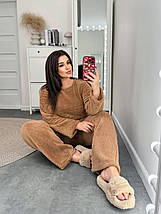 Теплий махровий костюм-піжама великого розміру Розміри: 50-52, 54-56, 58-60, 62-64, фото 5
