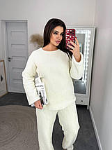 Теплий махровий костюм-піжама великого розміру Розміри: 50-52, 54-56, 58-60, 62-64, фото 4