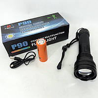 Ліхтар ручний гарний BL-K70-P90, Яскравий ліхтарик, Потужні пошукові ліхтарі, KR-500 Похідний ліхтарик