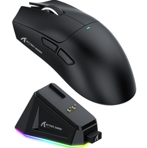 Миша ATTACK SHARK X11 Wireless Gaming Mouse with Charging Dock Black