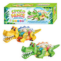 Крокодил 36195 "WToys", 2 кольори, ОЗВУЧУВАННЯ УКРАЇНСЬКОЮ МОВОЮ, рухливі шестерні, рухається, пісня, підсвічування, в коробці