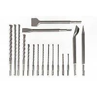 Набір свердел і долота з 17 елементів SDS+