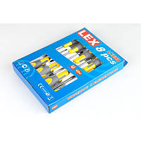 Комплект викруток із магнітними наконечниками LEX 8 шт, зі сталі CRV з антикорозійним покриттям