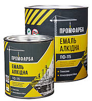 Емаль алкідна ПФ-115 сіра, 2,8кг, ПРОМФАРБА