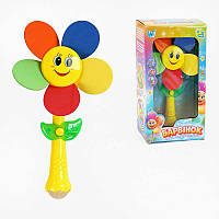 Музична квітка 10645 "WToys", ОЗВУЧУВАННЯ УКРАЇНСЬКОЮ МОВОЮ, яскраве підсвічування, пісні, пелюстки обертаються, в коробці [Склад