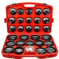 Комплект ключів для зняття масляних фільтрів LEX 30 шт. з адаптером та крабом