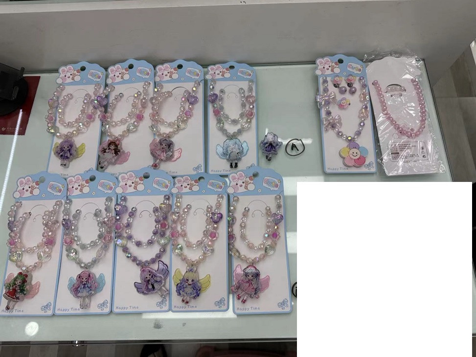 Аксесуари для дівчаток CN240708 на батарейках намиста браслет сережки, фото 1