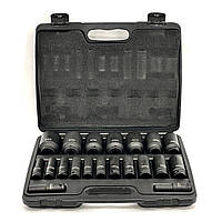 Комплект ударних головок для гайковерта FERRUM 1/2" 10-38 мм, 20 шт
