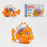 Рибка музична 33707 "WToys", ОЗВУЧУВАННЯ УКРАЇНСЬКОЮ МОВОЮ, шестерні, пісня, підсвічування, автоматичний рух, в коробці [Склад