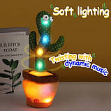 Танцюючий музичний співаючий кактус повторяшка, Танцюючий кактус, Яктус BW-440 повторюшка tiktok, фото 5