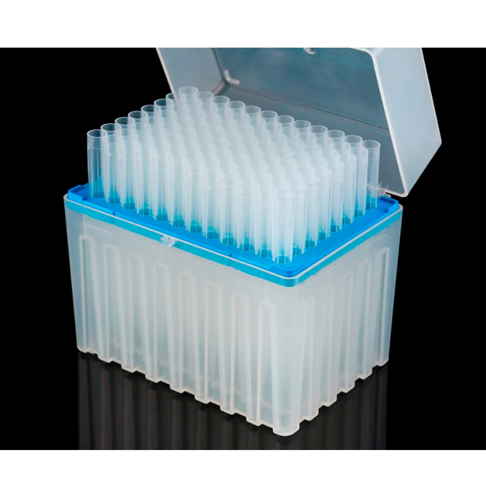 Наконечники 1250 мкл для піпет-дозатора Універсальні без фільтра Стерильні без ДНКаз РНКаз (96 шт в штативі)