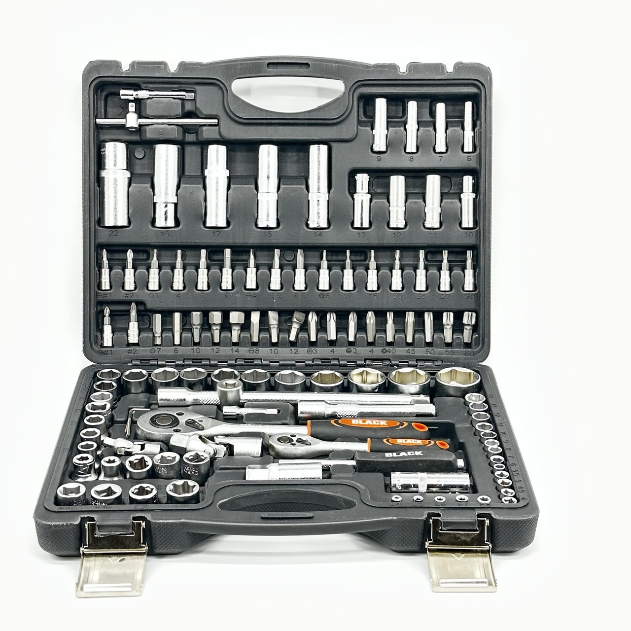 Набір ключів BLACK 108шт (противний кейс + металеві плитки), фото 1