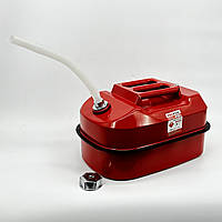 Каністра металева для палива об'ємом 20 літрів надійне зберігання горючих матеріалів REDFOX