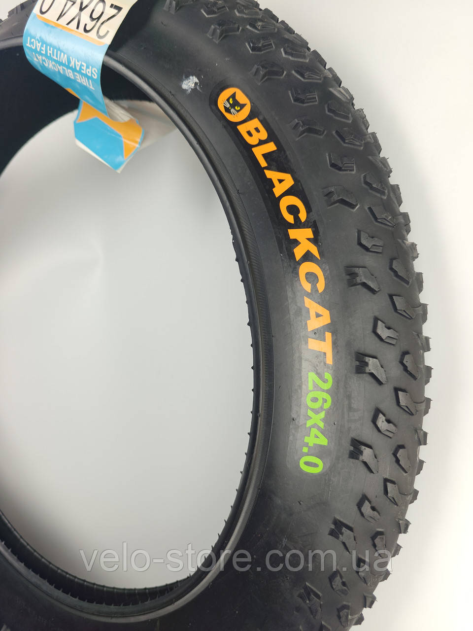 Покришка 26х4.0 Fatbike Black Cat ущільнена, фото 1