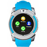 Розумний смарт-годинник Smart Watch V8. FC-129 Колір: синій, фото 3