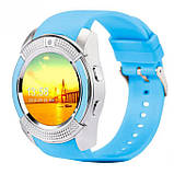 Розумний смарт-годинник Smart Watch V8. FC-129 Колір: синій, фото 5