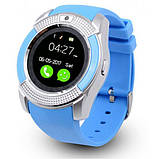 Розумний смарт-годинник Smart Watch V8. FC-129 Колір: синій, фото 7