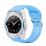 Розумний смарт-годинник Smart Watch V8. FC-129 Колір: синій, фото 9