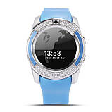 Розумний смарт-годинник Smart Watch V8. FC-129 Колір: синій, фото 10