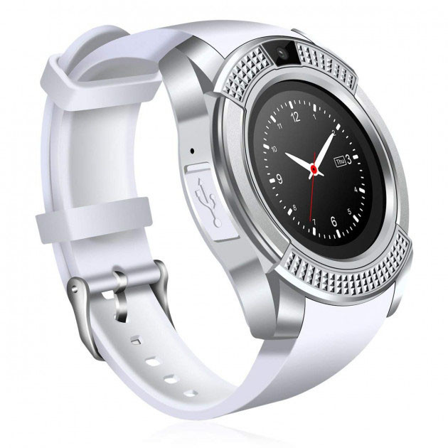 Розумний смарт-годинник Smart Watch V8. UR-574 Колір: білий, фото 1