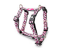 Max & Molly H-Harness Leopard Pink/L - Шлейки з леопардовим принтом