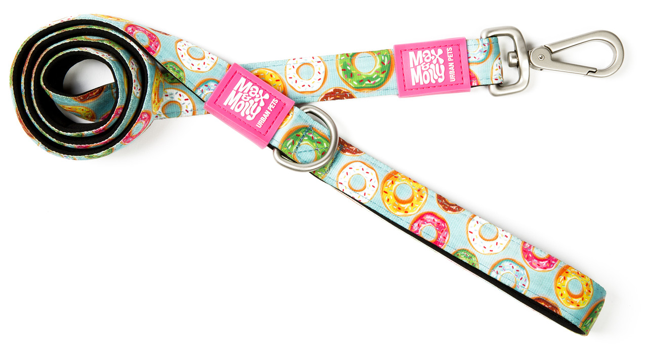 Max & Molly Short Leash Donuts/M - Короткий повідець з принтом Пончики