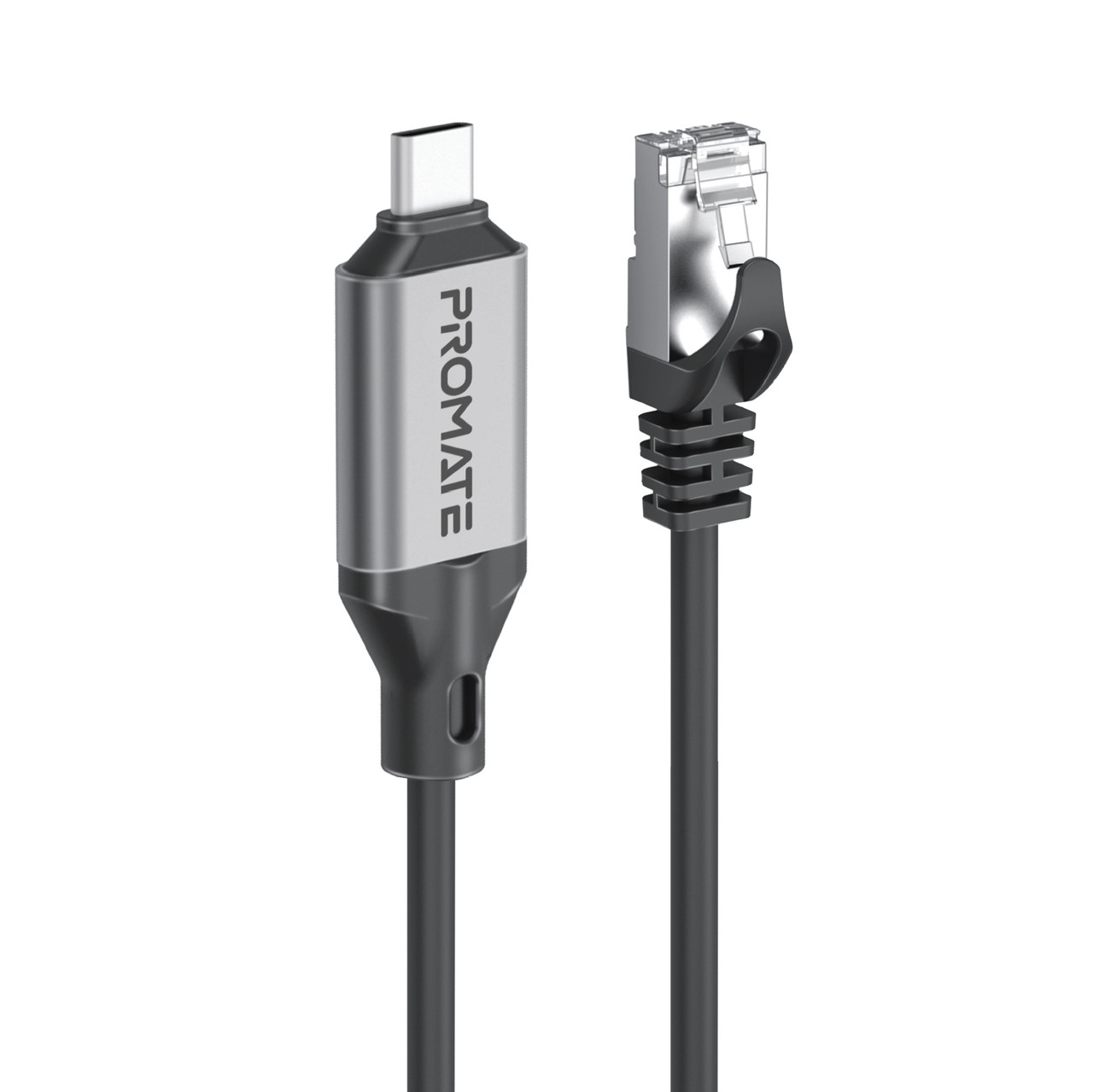 Кабель Promate CLink-RJ45 USB-С to Ethernet Black (clink-rj45)
