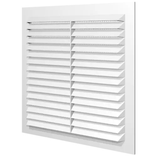 Решітка для вентиляції 195х195 Dospel, решітка вентиляційна з сіткою D/195W квадратна, фото 1