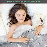 Покривало що світиться в темряві Blanket kids Magic Star 150х100 см, Зірки що світяться SB-142 в темряві, фото 3