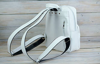 Жіночий рюкзак Бруклін з натуральної шкіри колір Білий, фото 5