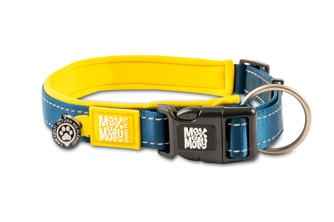 Max & Molly Smart ID Collar Matrix Yellow/L - Нашийник Smart ID жовтий