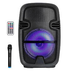 Портативна колонка RGB ND-6008 акустична акумуляторна колонка Bluetooth 3.0 10 Вт, фото 3