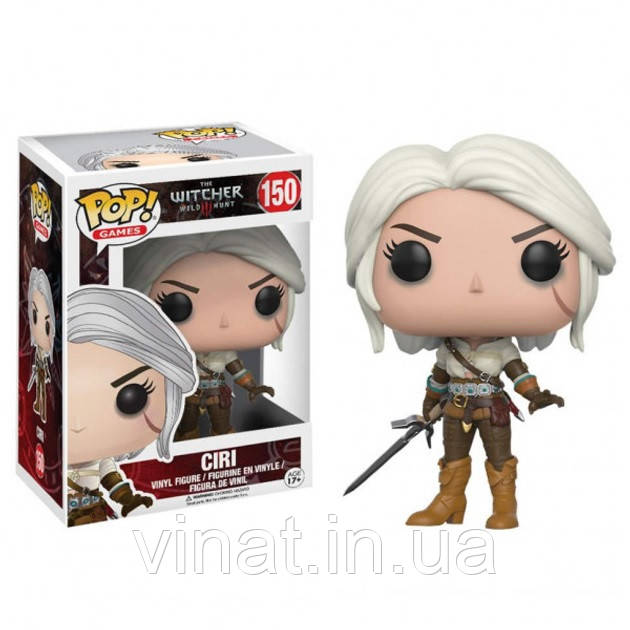 Колекційна фігурка Funko POP Witcher Ciri Фанко Поп Цирі Відьмак №150, фото 1