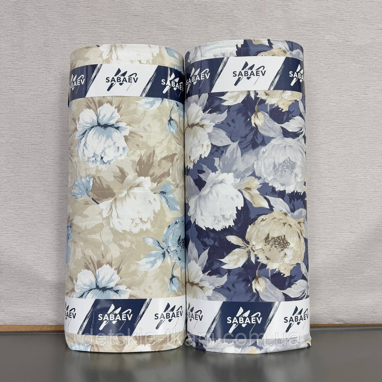 Тканина ранфорс оптом "Півонії" (рулонами), фото 1