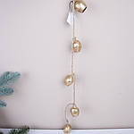 Гірлянда дзвіночки металеві Золоті крапельки 50 см