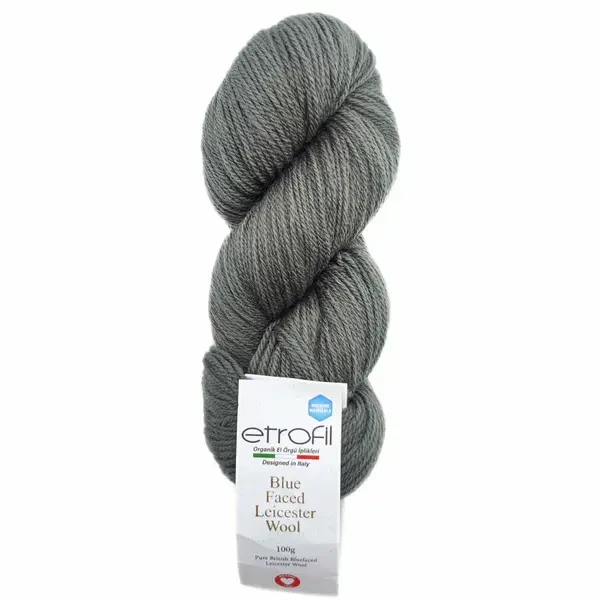 Пряжа Blue Faced Leicester Wool/Блю Фейс Лейстер Вул, сталь Steel 79081, Etrofil