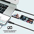 Комплект кабелів Promate CableKit-Ci USB-C to Lightning 27W Power Delivery 0.3м / 1.2м / 2м Black (cablekit-ci), фото 4