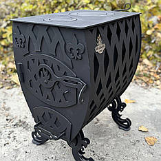 Буржуйка тривалого горіння "Фаберже", додому, на дачу, в альтанку, сталь 4 мм, купити в Україні